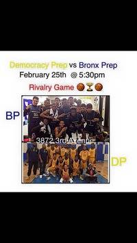 Very anticipated first annual rivalry game and senior night for athletes For the game against bronx prep trailblazers vs democracy prep dragons varsity boys basketball. 